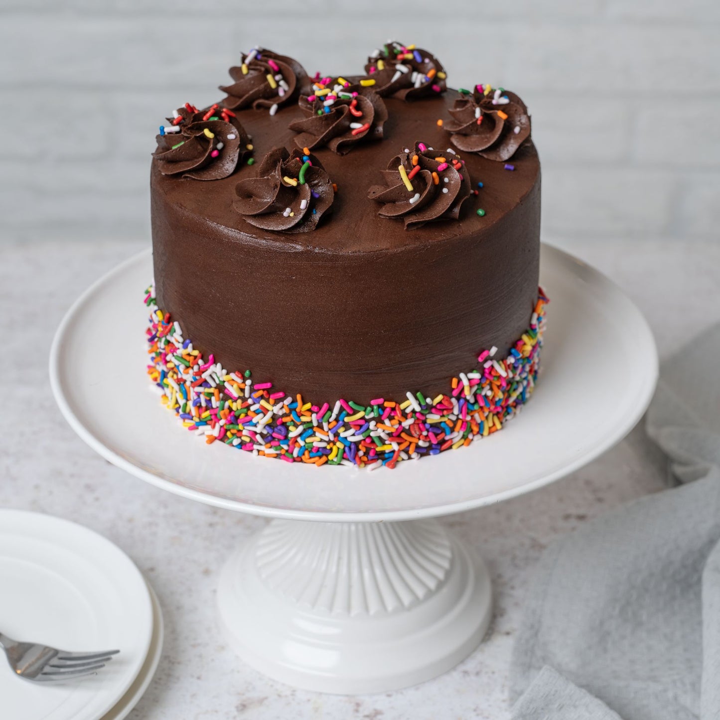 Triple Chocolate Fudge Cake