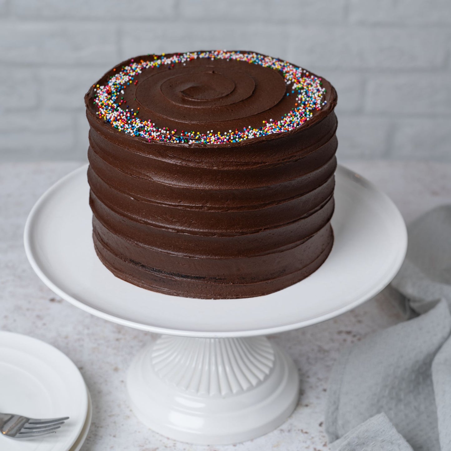 Triple Chocolate Fudge Cake