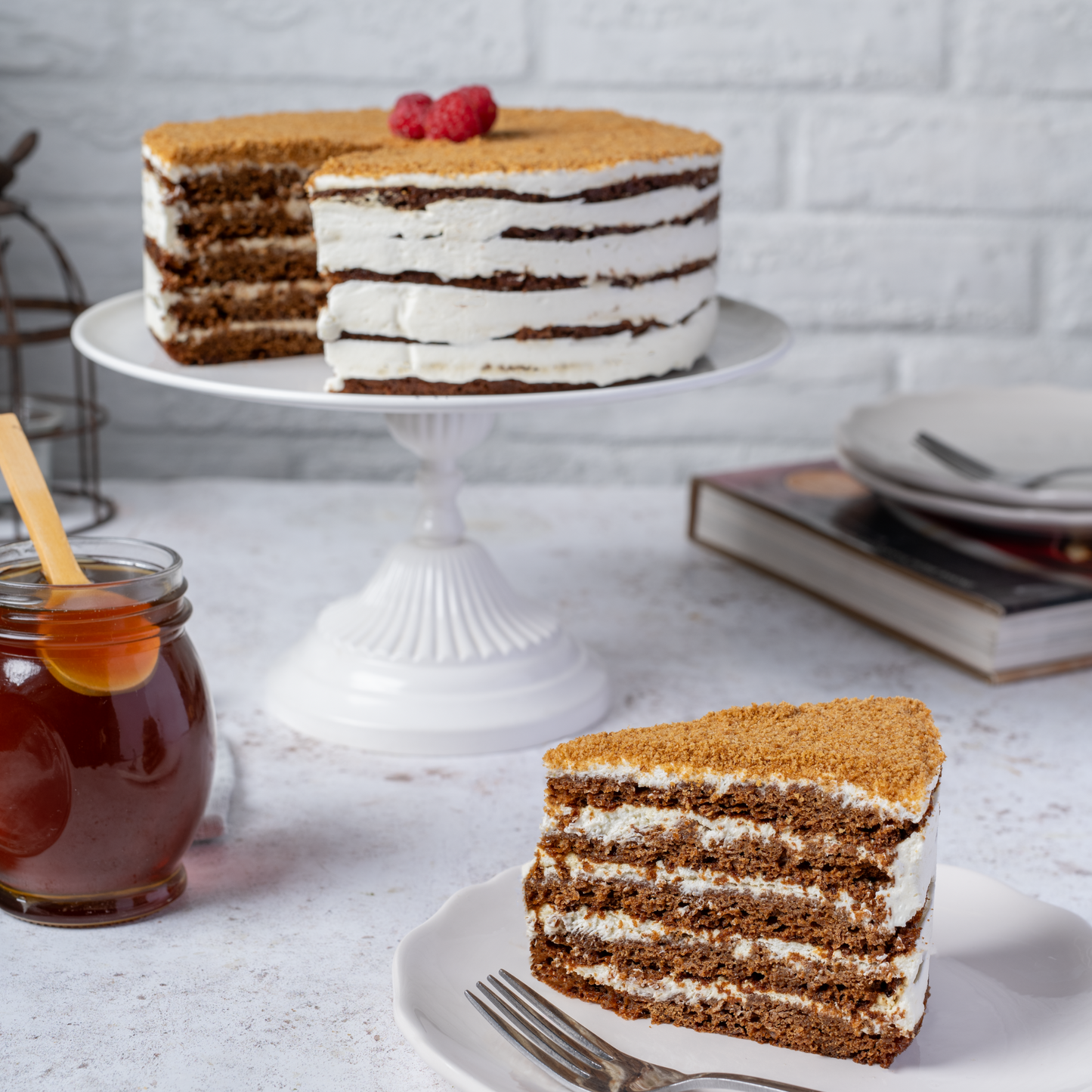 Honey Mascarpone Layer Cake