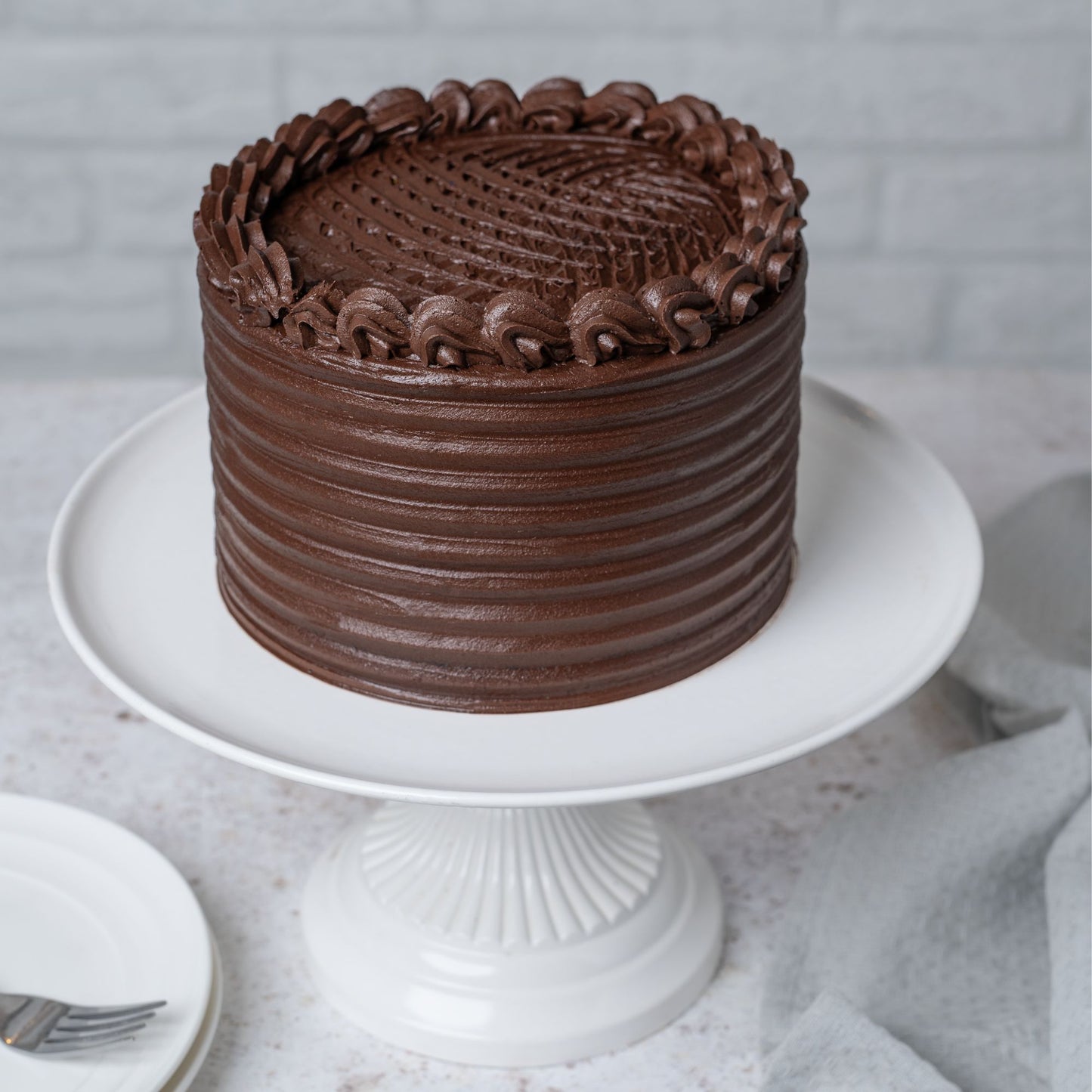 Triple Chocolate Fudge Cake