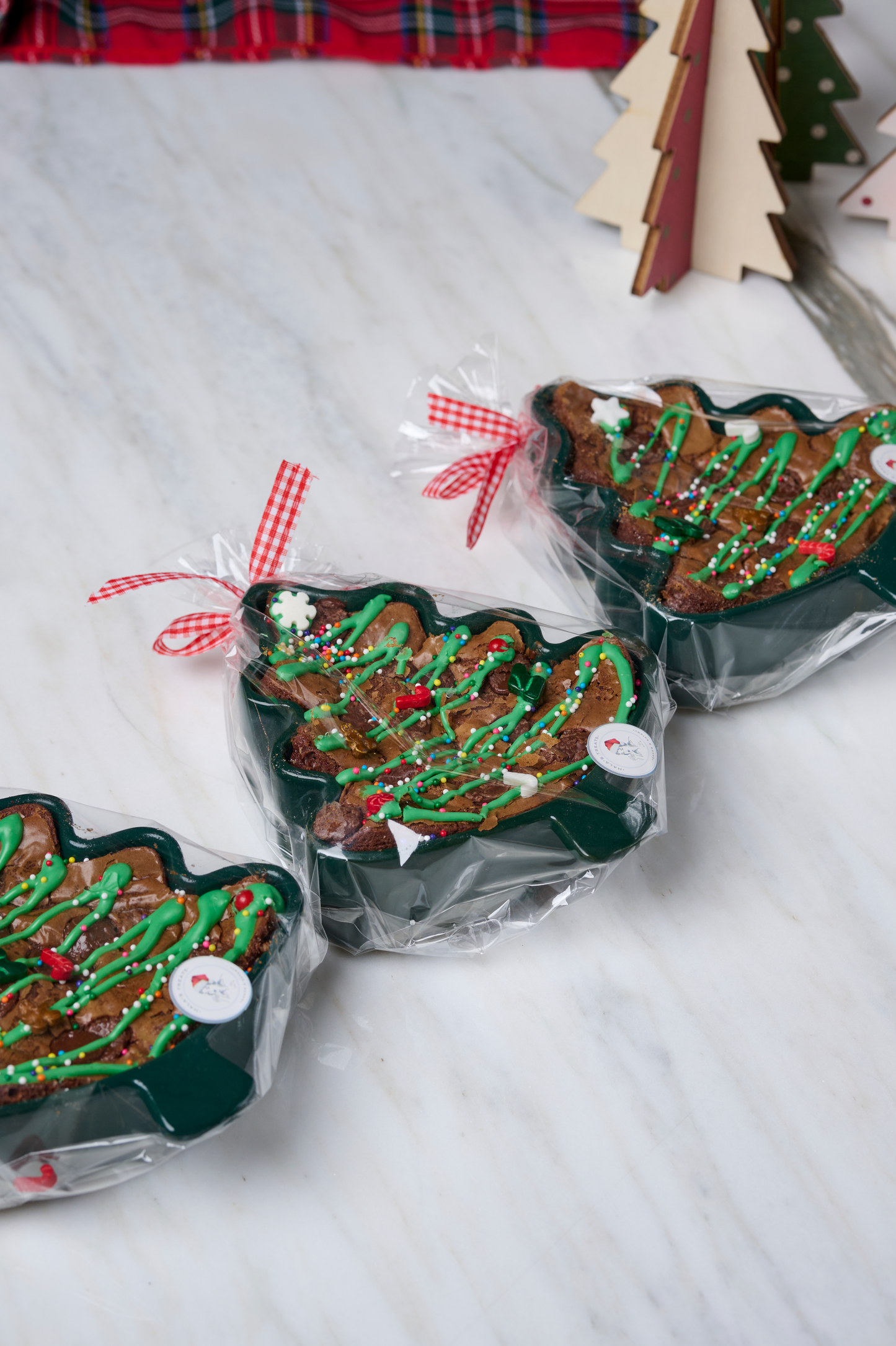 Christmas Tree Brownie Plate
