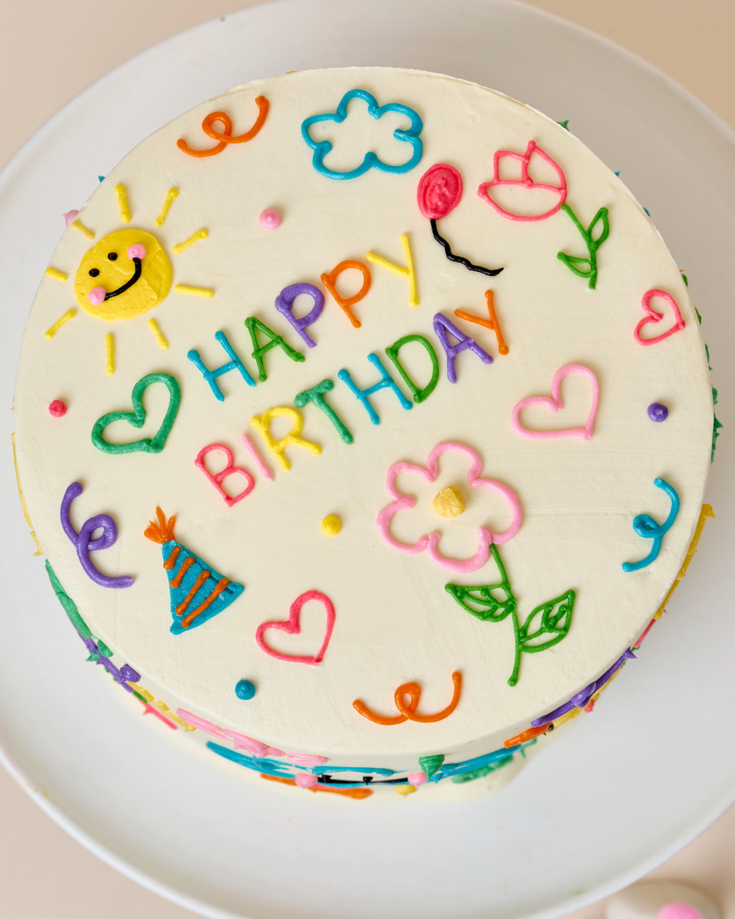Birthday Doodle Cake