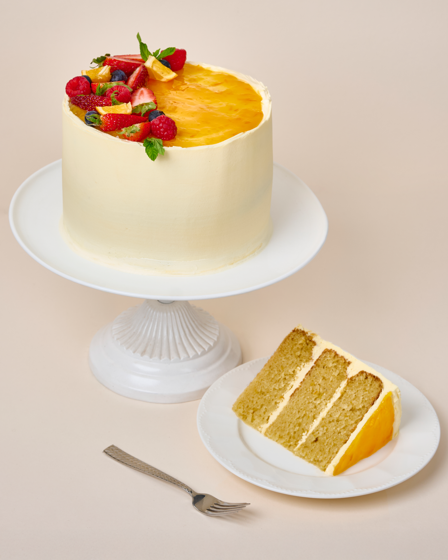 Pastel De Naranja Desnudo