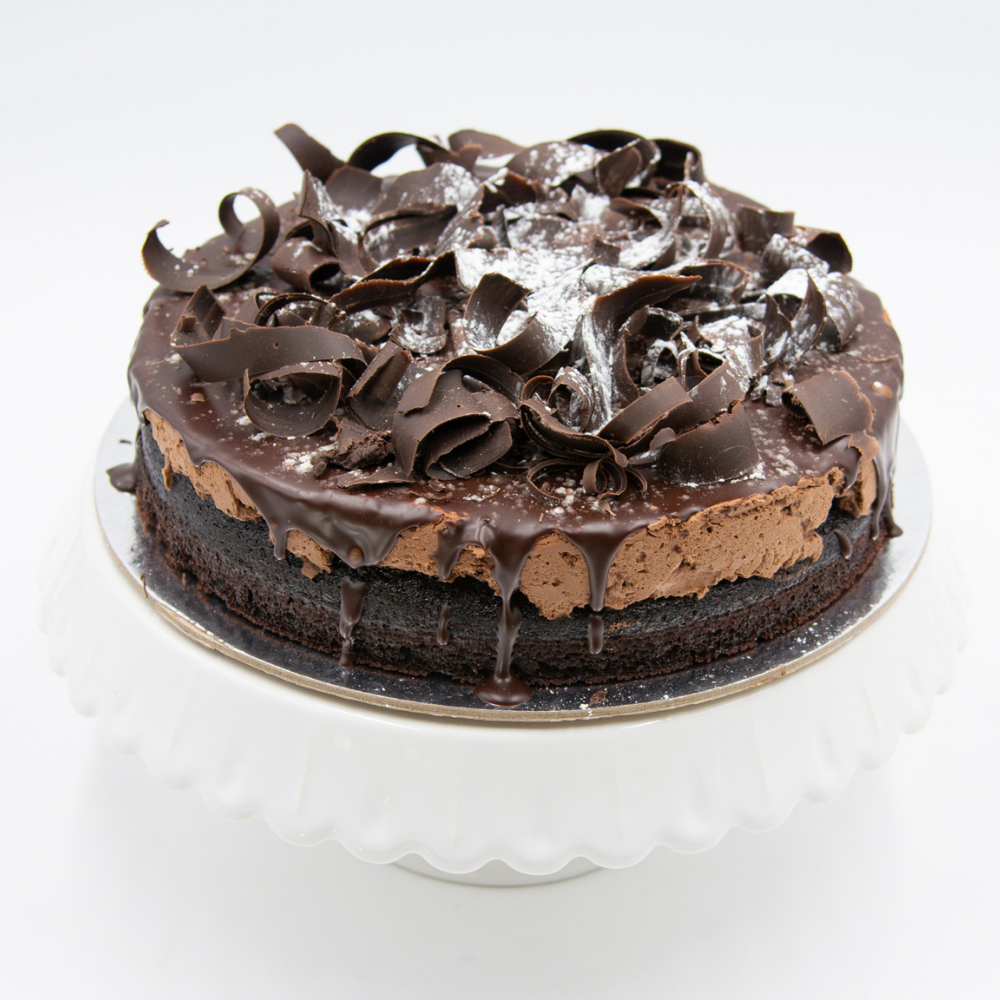 Tarta de queso con chocolate