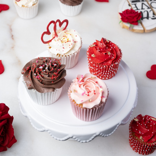 Assorted Valentine's Themed Cupcakes