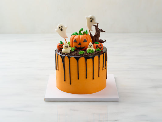 Ghosts N' Pumpkins Cake