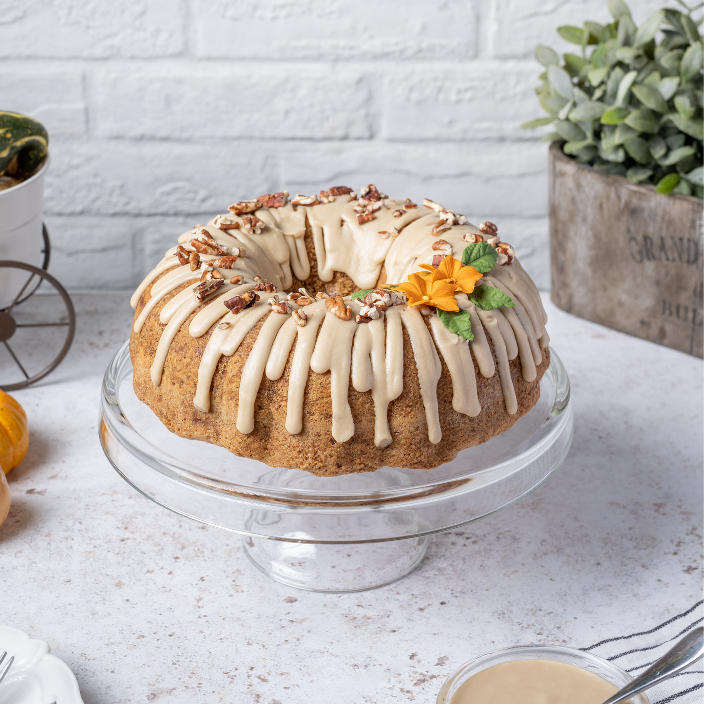Pastel de sabores favoritos del otoño