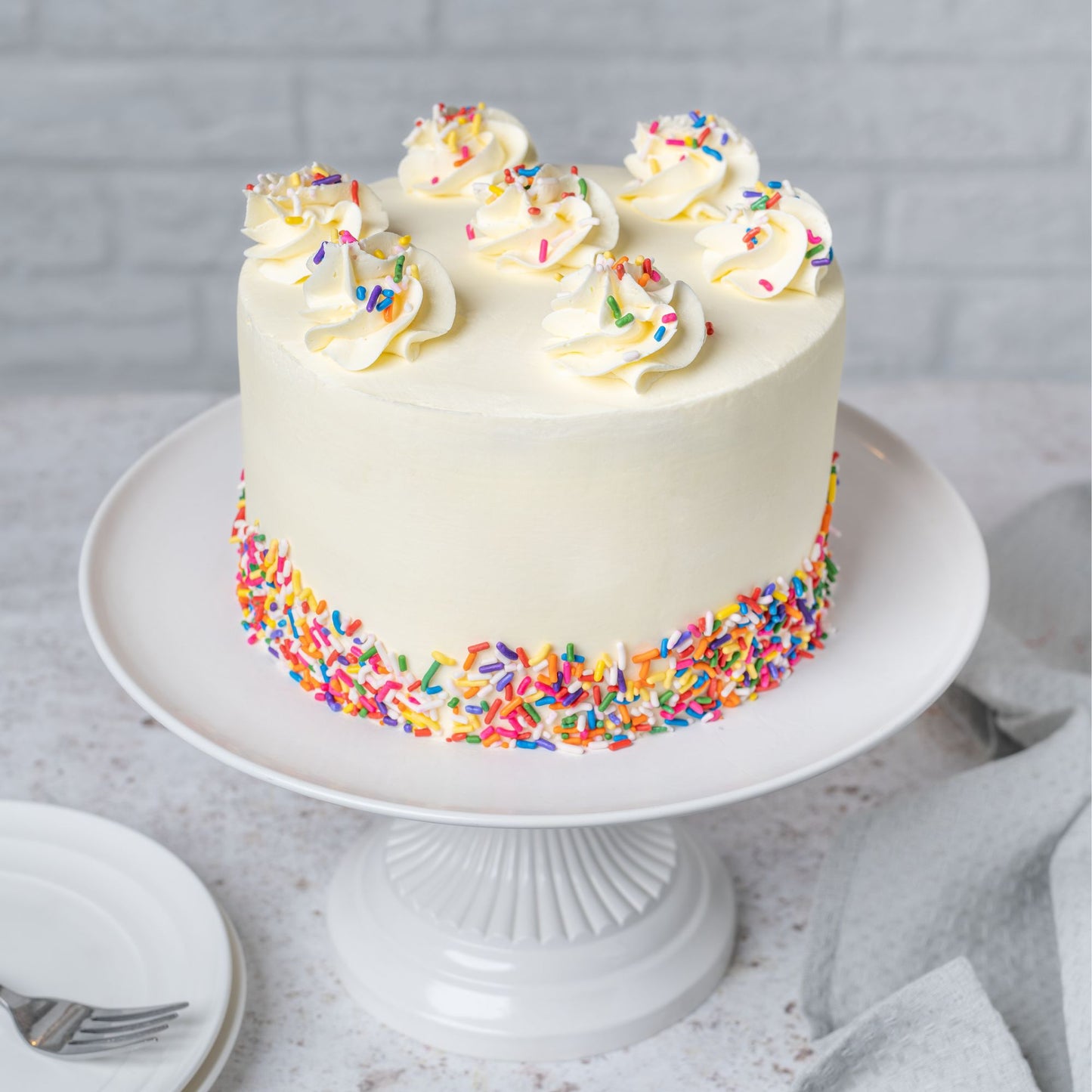 Vanilla Sprinkle Cake