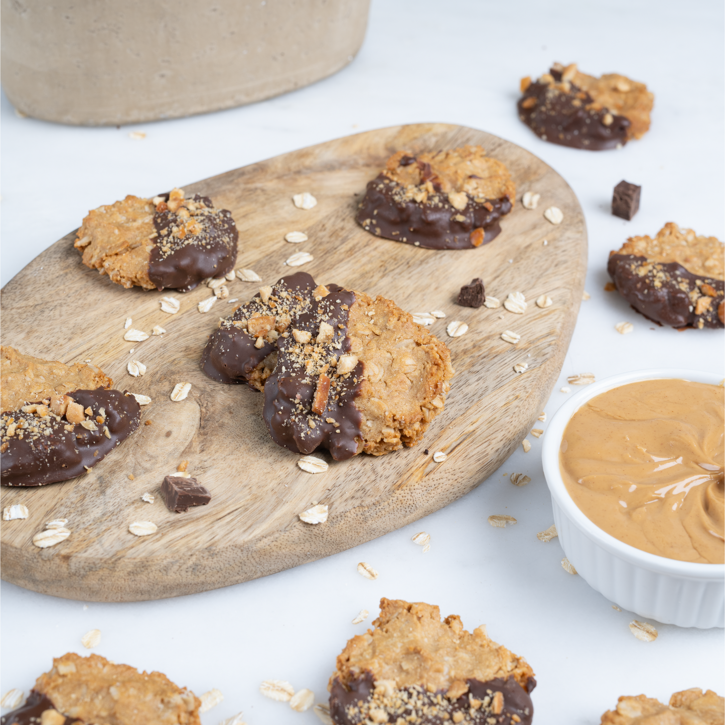 RSF Peanut Butter Chocolate Oat Cookies