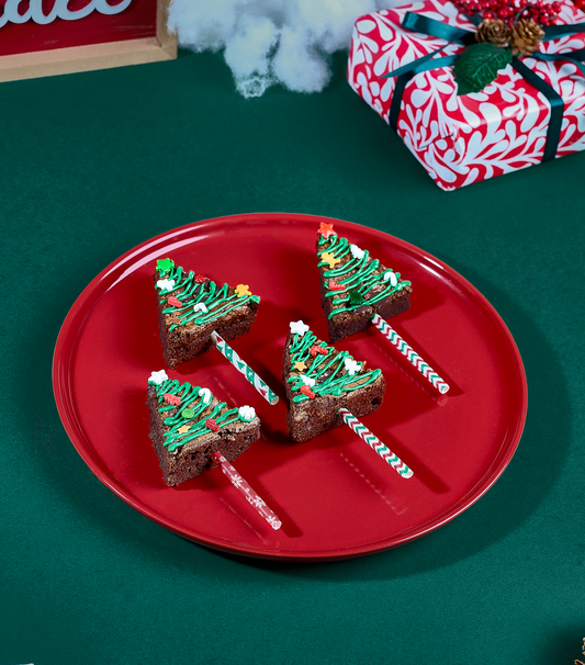 Christmas Tree Brownie Sticks