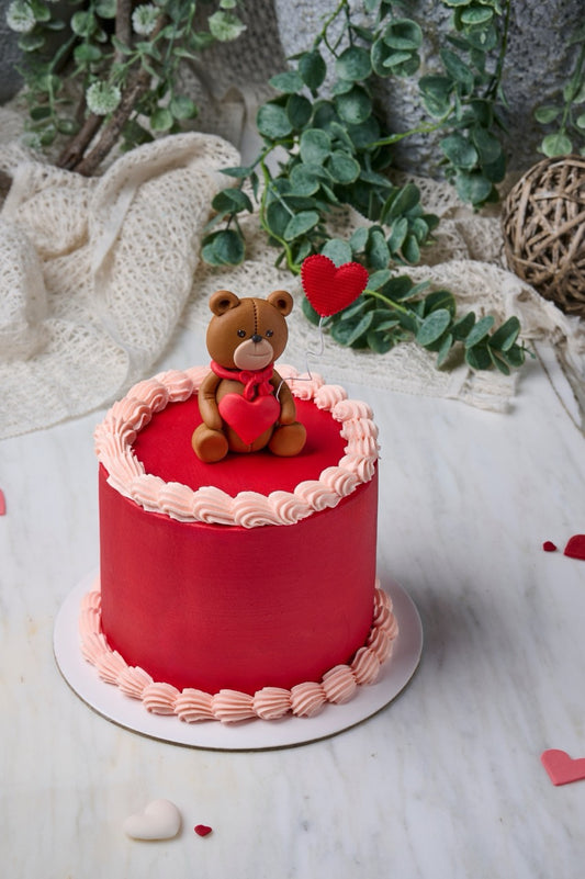 Teddy Bear Topper Cake