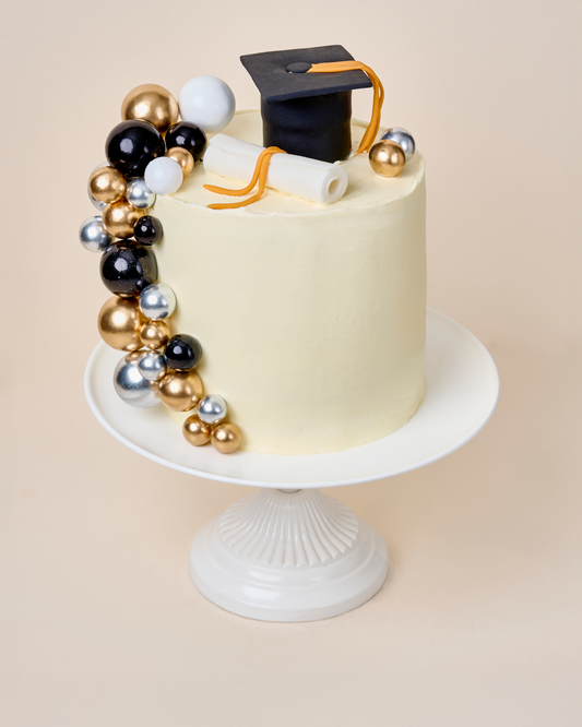Class Act Grad Cake