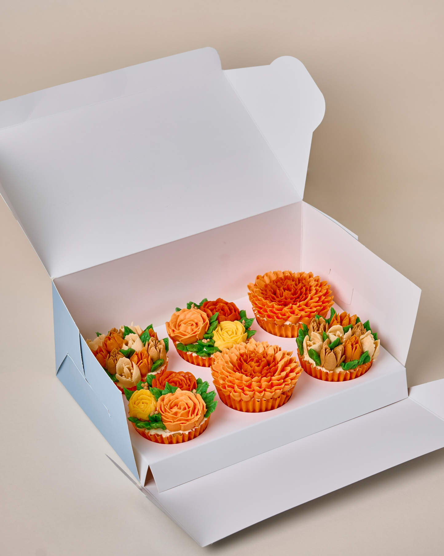 Fall Floral Cupcakes