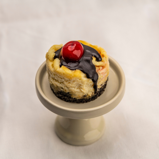 Mini cheesecake au chocolat et aux cerises