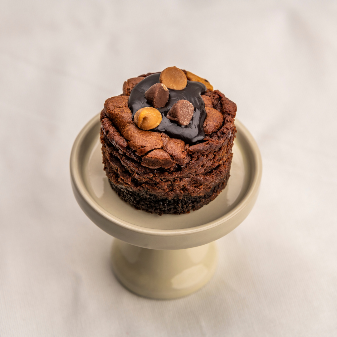 Mini cheesecake au chocolat et au beurre de cacahuète