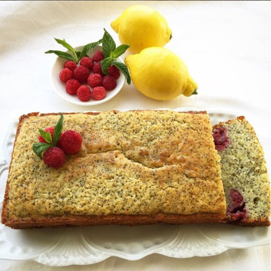 Lemon Poppy Seed Raspberry Loaf